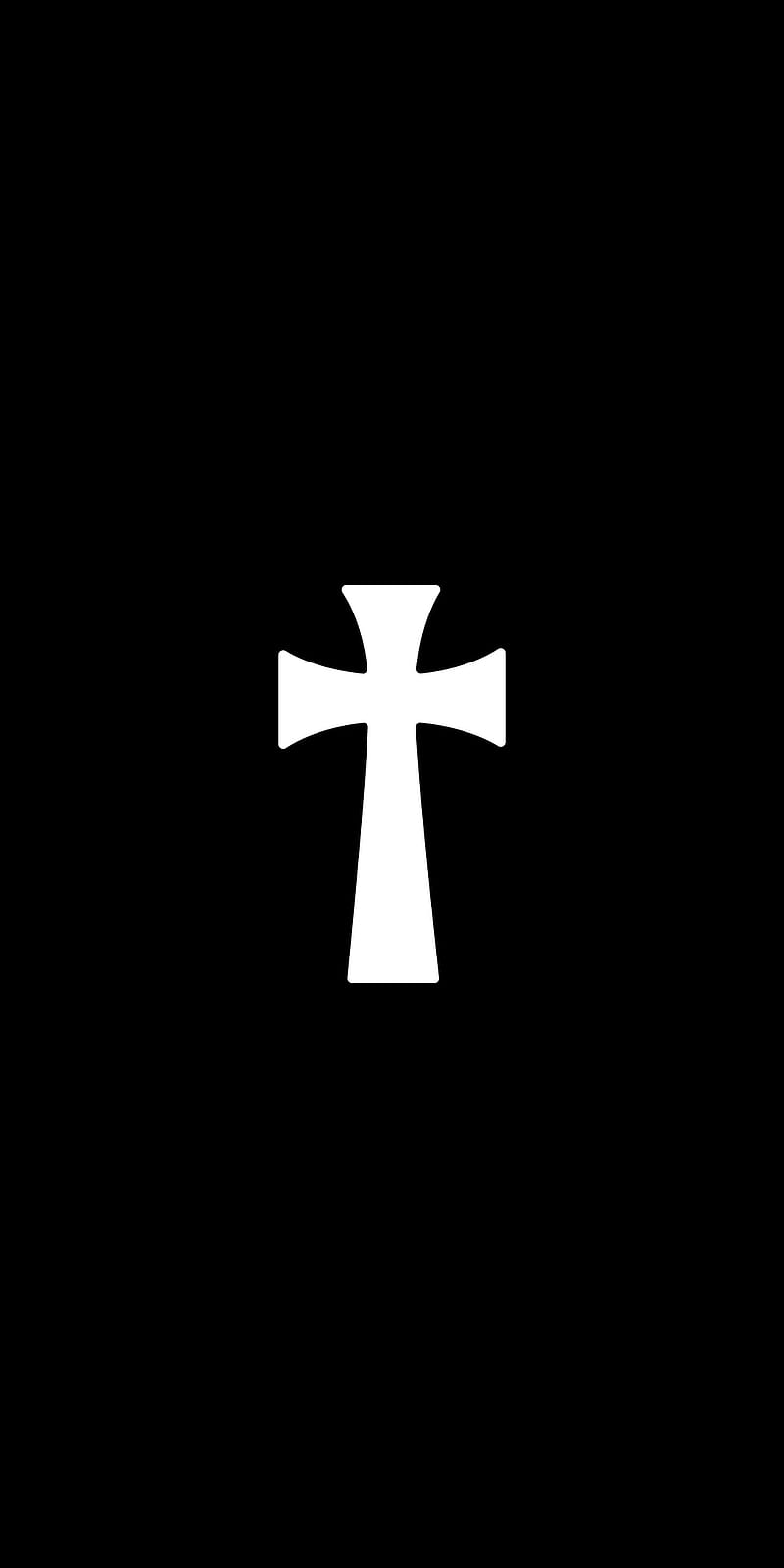 Cross, black, christ, christian, god, jesus, logo, white, HD phone wallpaper