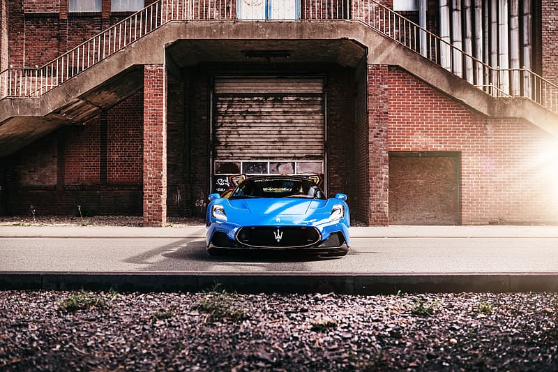 Maserati MC20 EDO competition coupe, blue car, HD wallpaper
