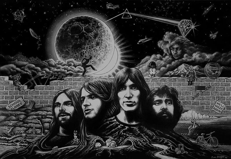 Pink Floyd, Rock n Roll, The Wall, Sheep, Dark Side, HD wallpaper