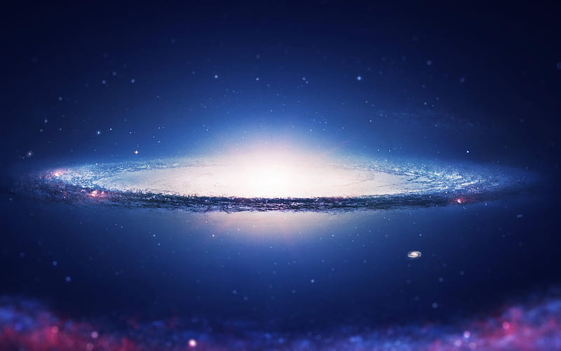 Sombrero Galaxy, universe, digital-universe, galaxy, HD wallpaper