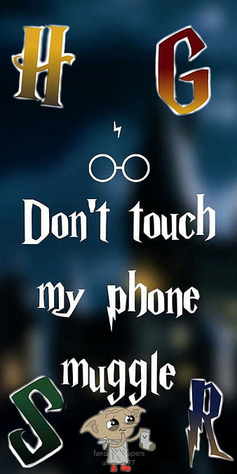 Don't touch my phone muggle/slytherin🖤🐍🐍 | Sfondi twitter, Umorismo su  harry potter, Simboli harry potter