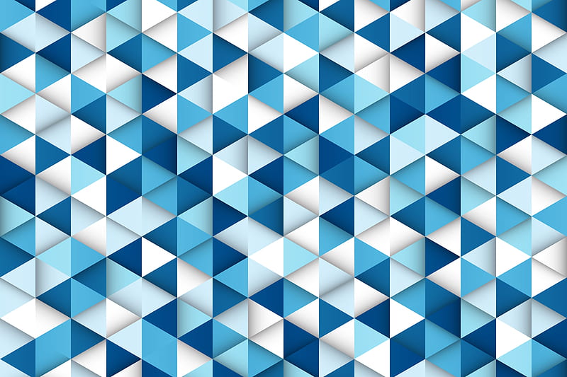 Triangle Blue Pattern, HD wallpaper