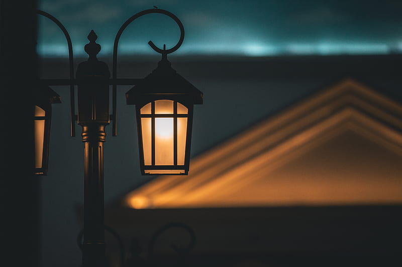 Close-Up of Street Lamps, HD wallpaper