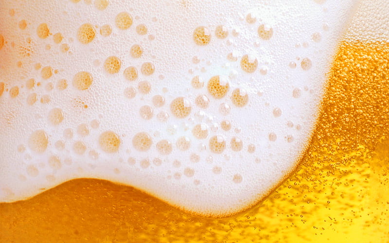 beer foam texture, macro, liquid textures, beer foam, white foam, drinks texture, beer background, beer, light beer, beer with foam texture, beer textures, HD wallpaper