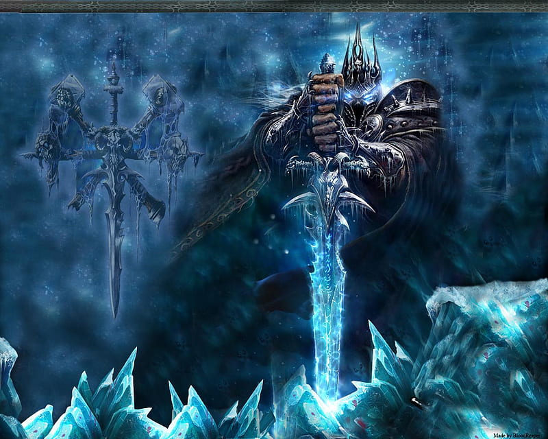 The Lich King, character, cool, lich king, video game, world of warcraft, wow, HD wallpaper