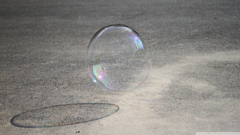 Bubble, shadow, floating, air, HD wallpaper