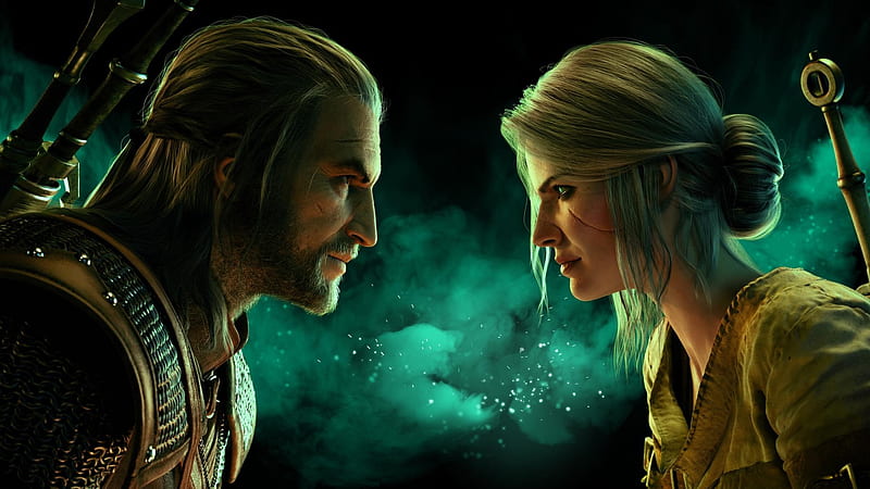 The Witcher, Gwent: The Witcher Card Game, Geralt of Rivia , Ciri (The Witcher), HD wallpaper