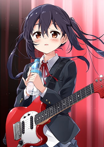 Ichigoame, anime, anime boys, bubbles, musical instrument, guitar, smoking