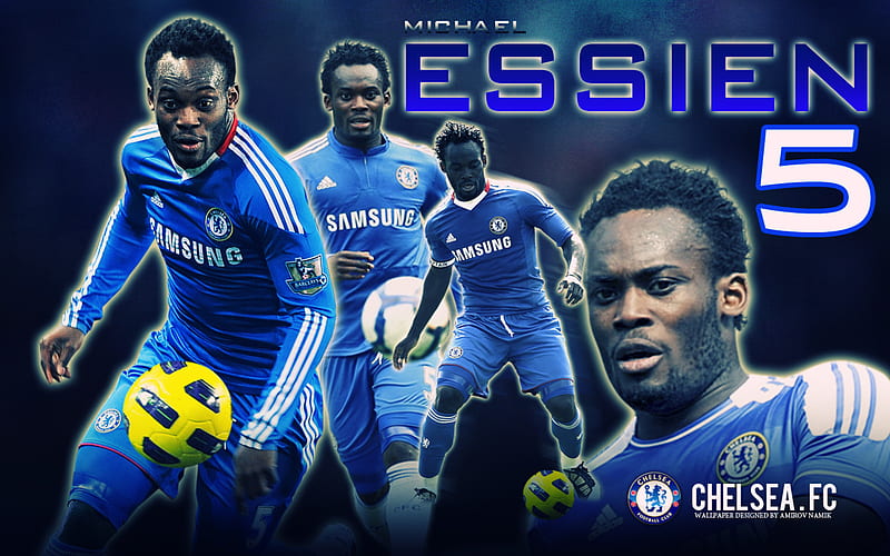 Soccer, Michael Essien, Chelsea F.C., HD wallpaper