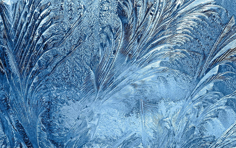 Watermark Ice, windows, cool, snow, ice, nature, watermark, winter, HD wallpaper