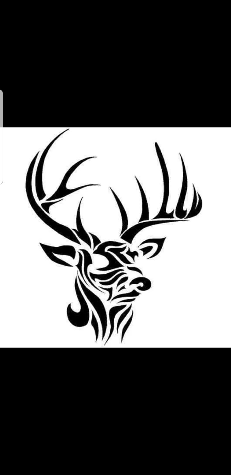 Deer, tattoo, tribal, HD phone wallpaper