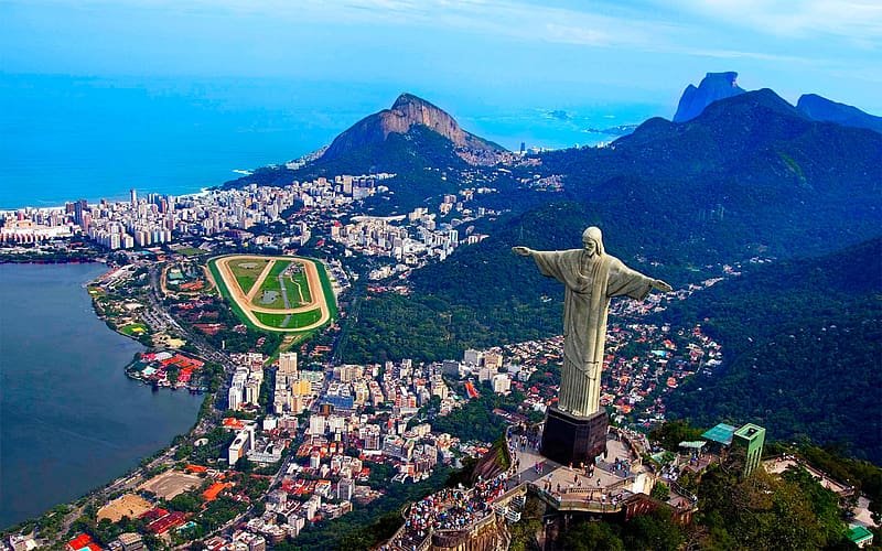 City, Statue, Brazil, Religious, Christ The Redeemer, Corcovado, HD wallpaper