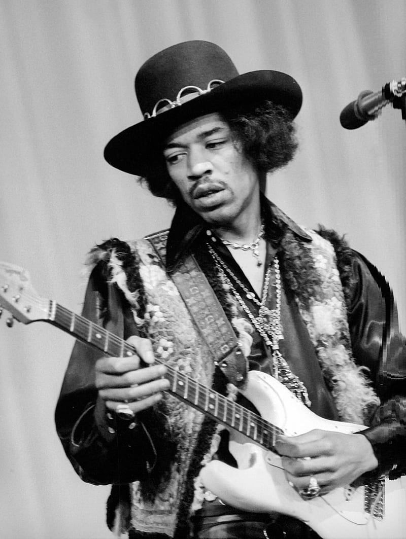Jimi Hendrix, guitarra, music, rock, rockstar, HD phone wallpaper