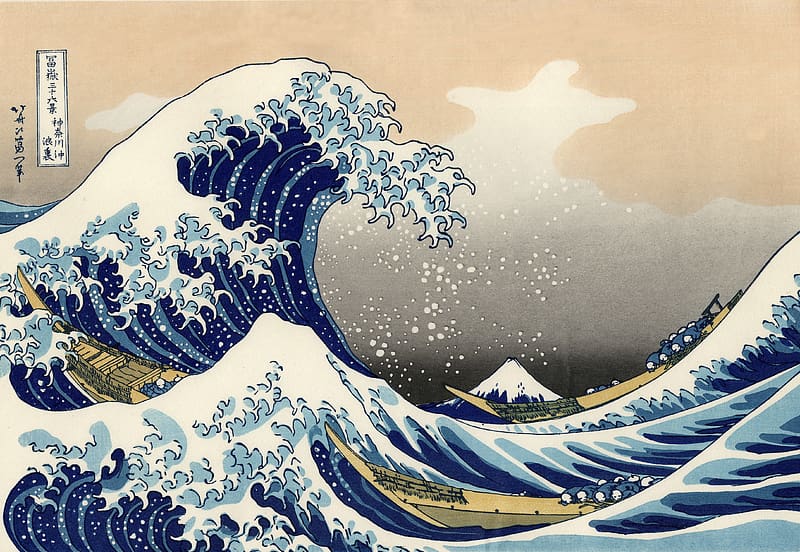 Artistic, Wave, The Great Wave Off Kanagawa, HD wallpaper