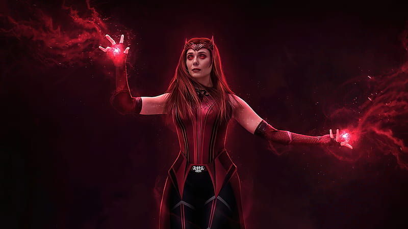 Scarlet Witch Switched Back , wanda-vision, scarlet-witch, tv-shows, poster, HD wallpaper