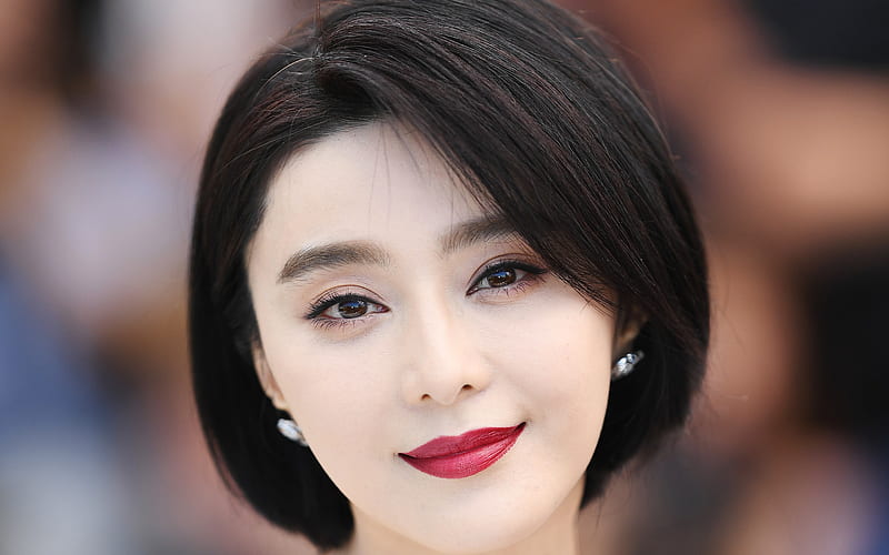 Fan Bingbing, Chinese actress, portrait, beautiful woman, make-up, HD wallpaper