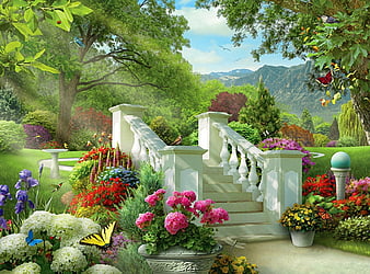 flower garden design hd