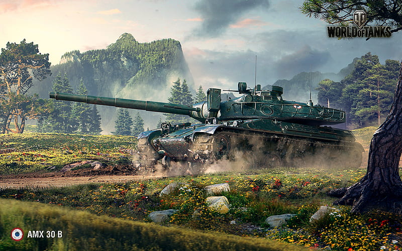 AMX 30 B, World of Tanks, WoT, tanks, HD wallpaper