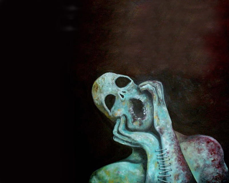 The Scream, pain, scream, figure, HD wallpaper