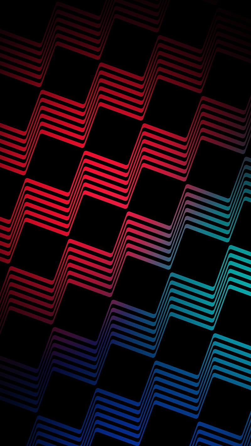 3D Line Box Pattern, abstract, amoled, cubes, lines, oled, HD phone wallpaper