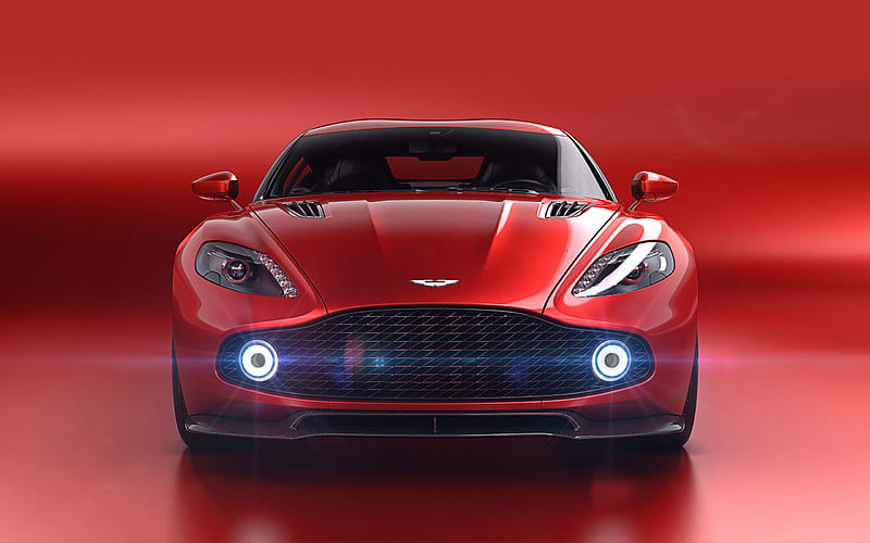 Aston Martin, Aston Martin Vanquish Zagato, Aston Martin Vanquish Zagato Concept, Car, Red Car, Sport Car, HD wallpaper
