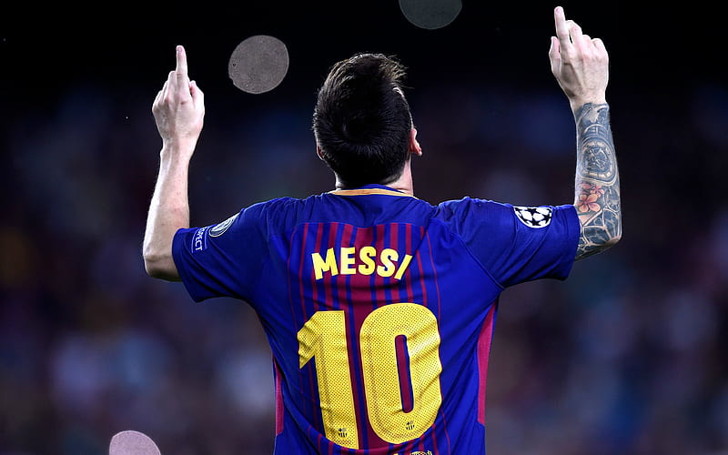 Lionel Messi, goal, Barcelona, Spain, T-shirt, 10 number, La Liga, Leo Messi, Argentina, HD wallpaper