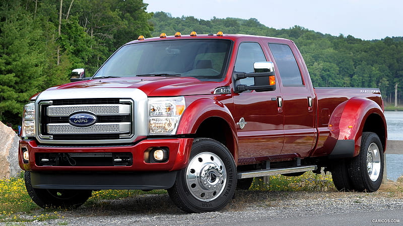 2015 Ford F-450 Super Duty Platinum, Platinum, Duty, Ford, Super, Red, Truck, F-450, HD wallpaper