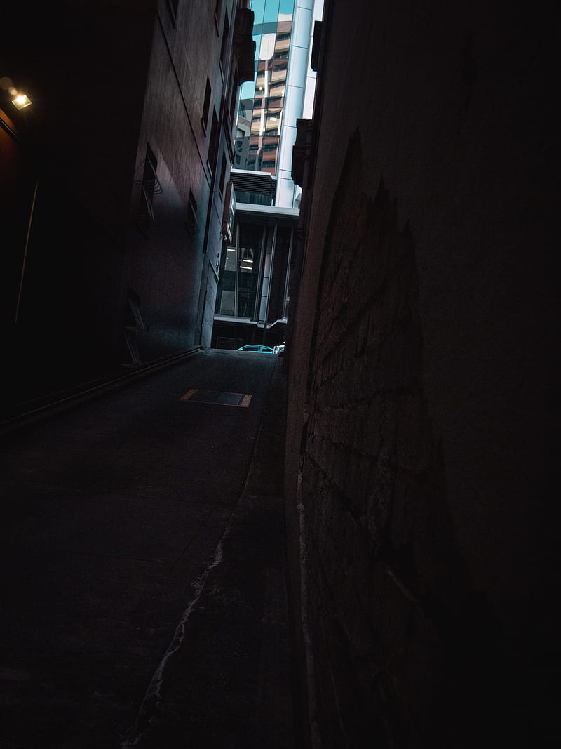 Against The Wall, brisbane, street, urban, city, moody, alley, alleyway, depth, road, architecture, HD phone wallpaper