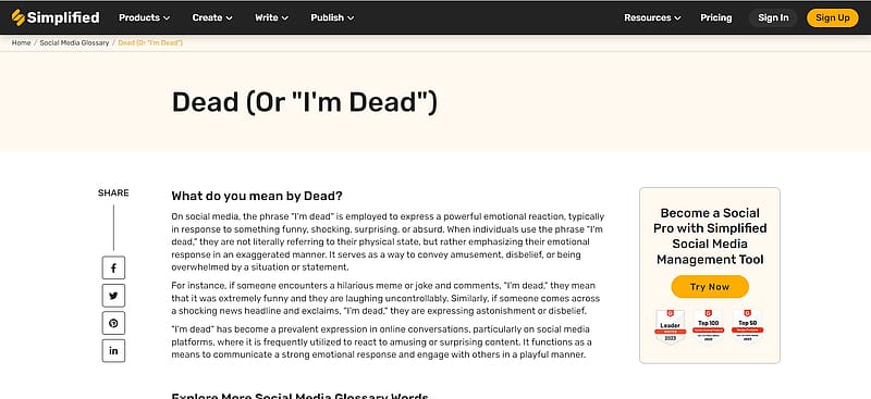 Unraveling the Meaning of Dead in the Social Media Glossary: A Comprehensive Guide | Simplified, slang dead, dead meaning in text, dead slang definition, slang dead meaning, HD wallpaper
