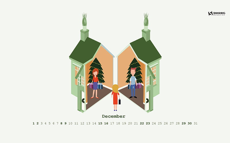 Separate Holidays December 2018 Calendars, HD wallpaper