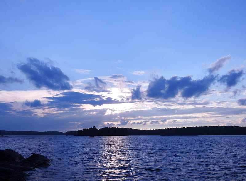Eels Lake , Canada, Sky, Clouds, Eels Lake, graphy, Nature, HD wallpaper