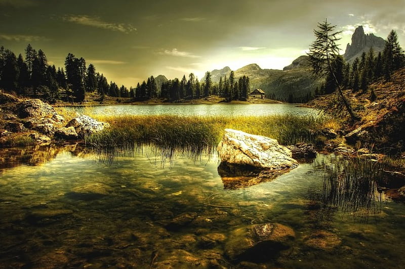 Wonderful Scenery, Natur, Scenery, River, Italy, Nature, HD wallpaper
