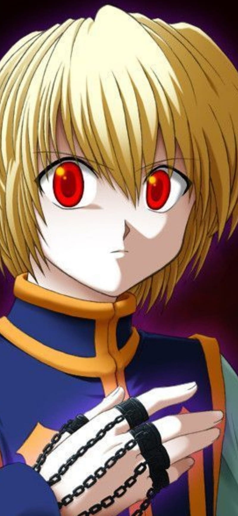 kurapika, red, eyes, hunter x hunter, 4k, pc, HD Wallpaper