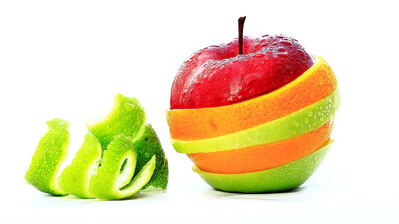 Mix apple fruit, Abstract, Fruit, Apple, Orange, HD wallpaper