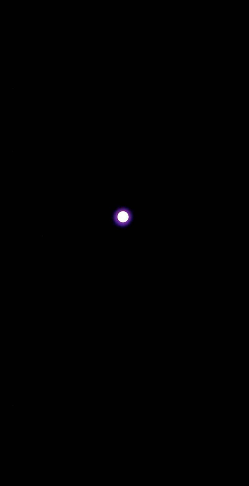 Glowing purple dot, planet space void, solid black plain, HD phone wallpaper