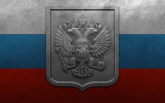 Russian flag, 4к, grunge, flag of Russia, Europe, national symbols, Russia,  coat of arms of Russia, HD wallpaper