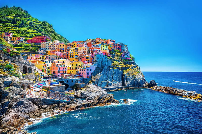 Cinque Terre, Seaside villages, Italian Riviera, Vernazza, HD wallpaper