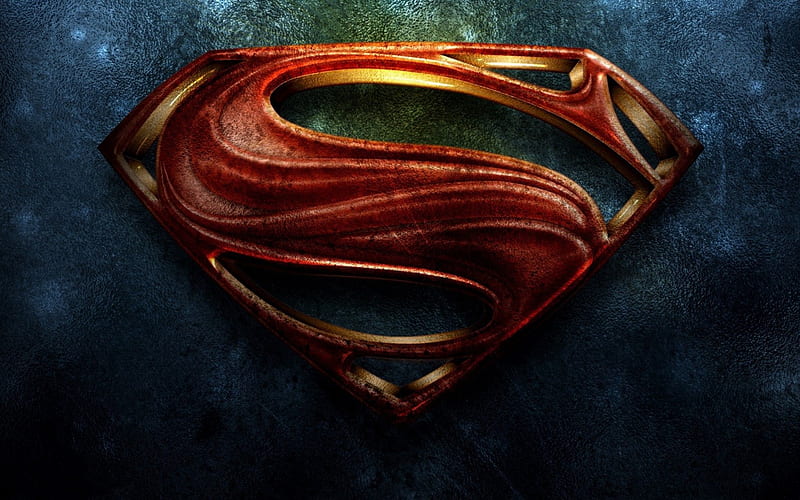 SUPERMAN LOGO, FILM, MAN OF STEEL, SUPERMAN, S, HD wallpaper
