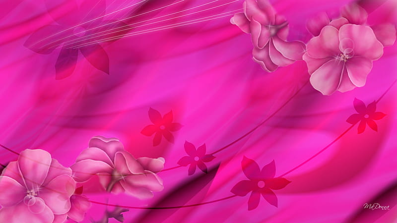 Valentine Pink, valentines day, satin, bright, flowers, firefox persona,  silk, HD wallpaper | Peakpx