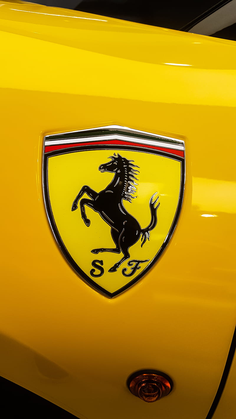Ferrari, 488, 488gtb, gtb, logo, HD phone wallpaper