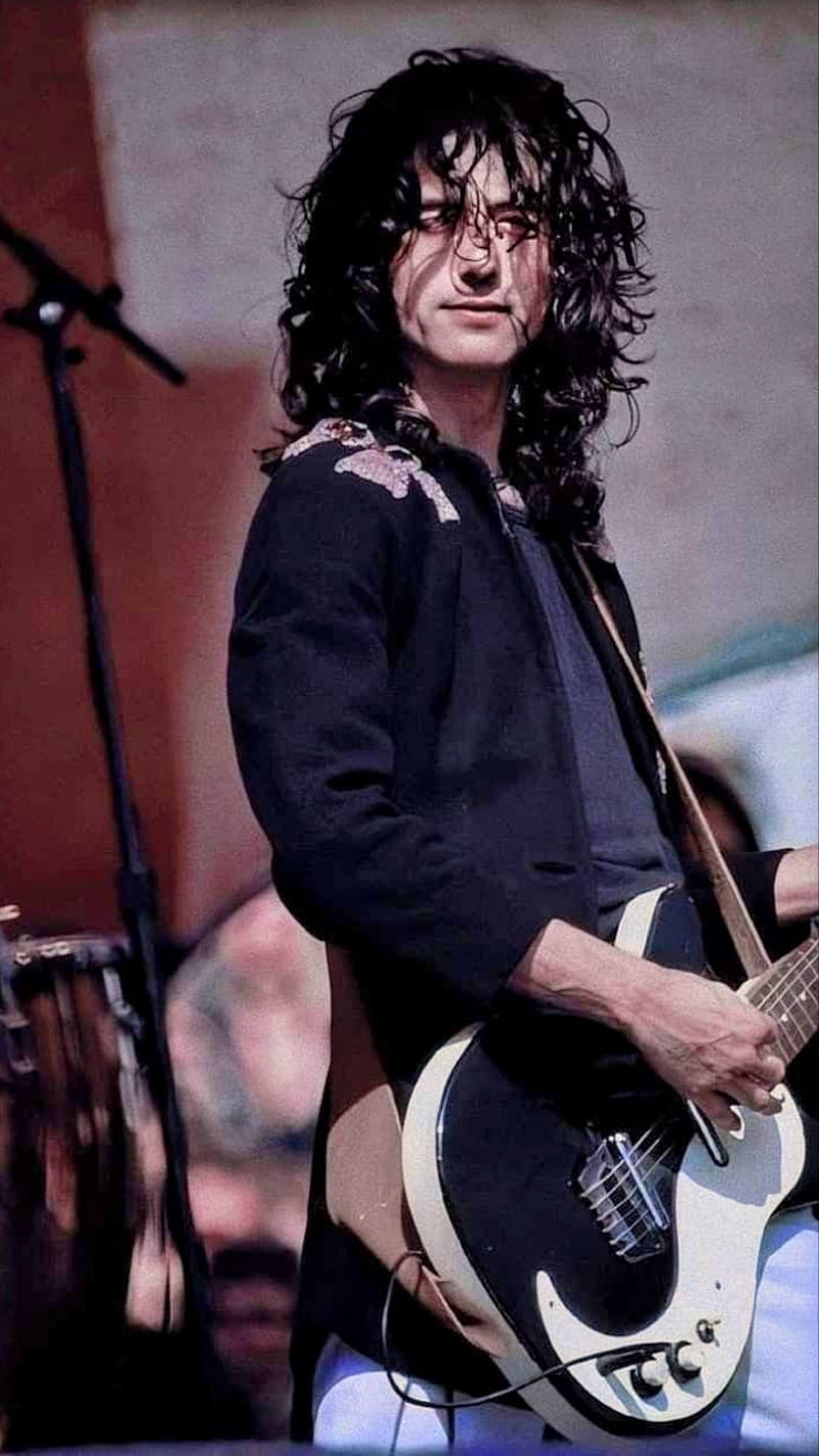 Jimmy Page, rock, banda de rock, famoso, guitarrista, guitarra, led zeppelin, HD phone wallpaper