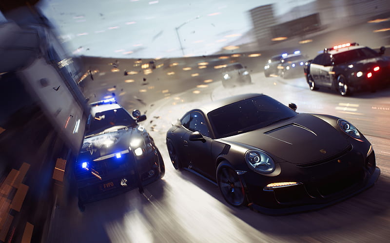 Need For Speed Payback, pursuit, 2017 games, NFSP, autosimulator, Porsche 911, Need For Speed, HD wallpaper