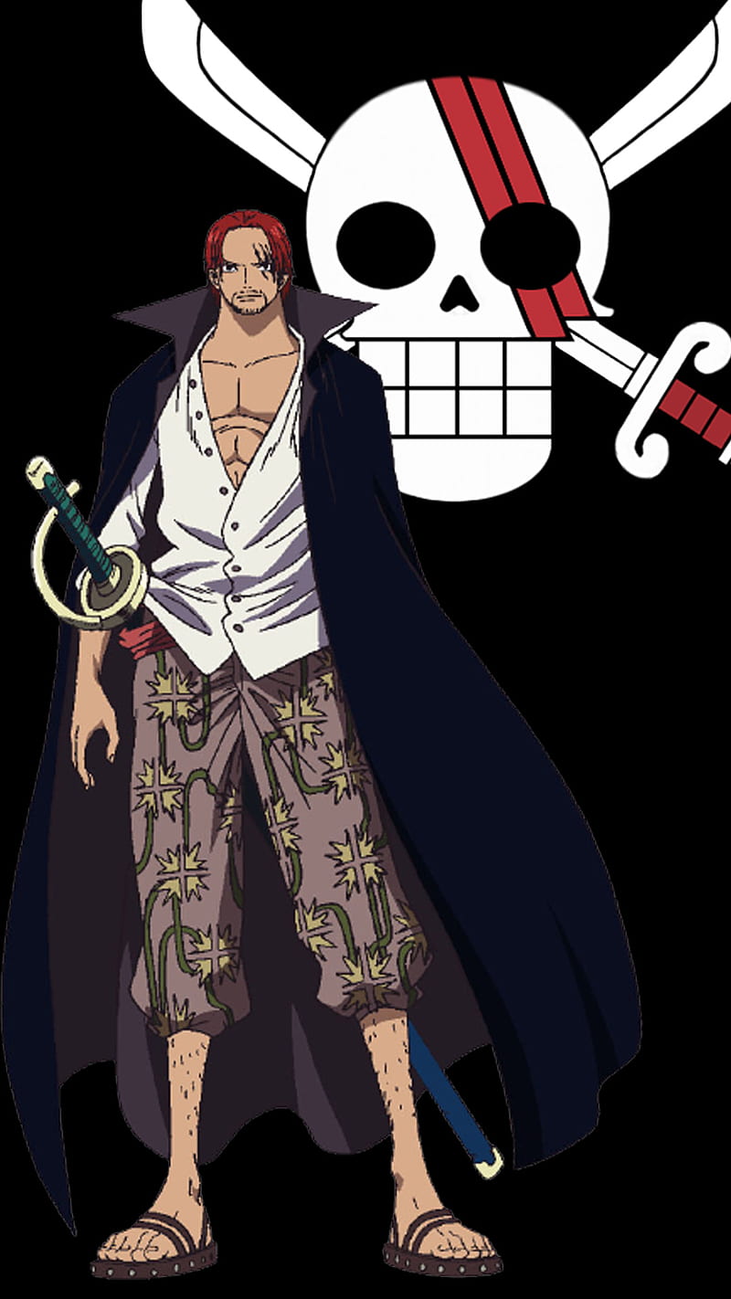 Shanks, one piece, red hair shanks, HD phone wallpaper