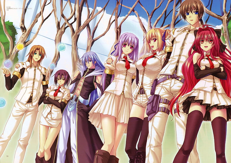 Shinkyoku Soukai Polyphonica, cute, group, anime, HD wallpaper Shinkyoku Soukai Polyphonica, cute, group, anime, HD wallpaper