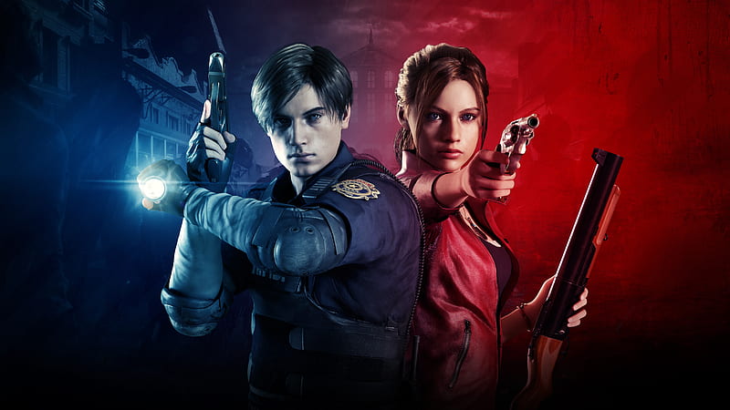 Claire Redfield And Leon Resident Evil 2 , resident-evil-2, games, 2019-games, HD wallpaper