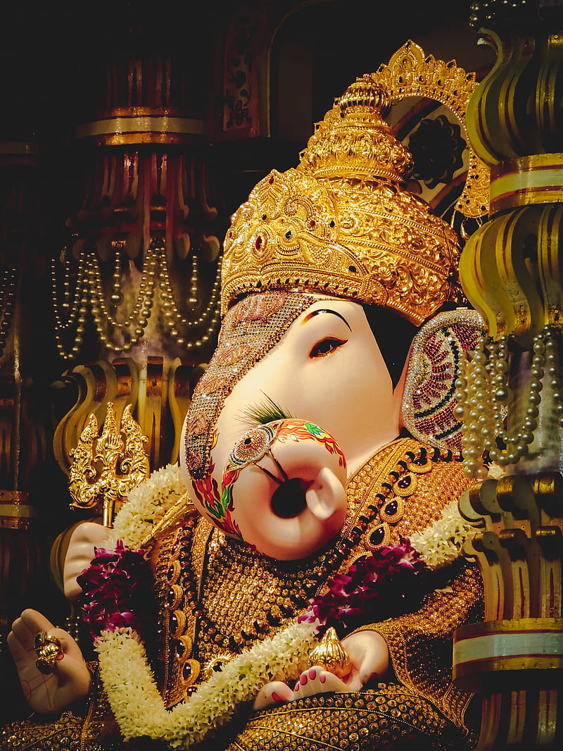 Lord Ganesha figurine, HD phone wallpaper