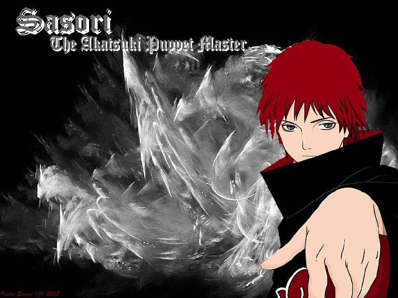 sasori of the red sand, naruto, puppet master, akatsuki, HD wallpaper