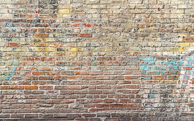 old brick wall grunge, brown bricks, close-up, bricks textures, brickwall, bricks, wall, HD wallpaper
