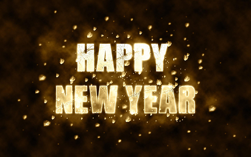 Happy New Year, neon inscription, New Year, concepts, bright signs, HD wallpaper