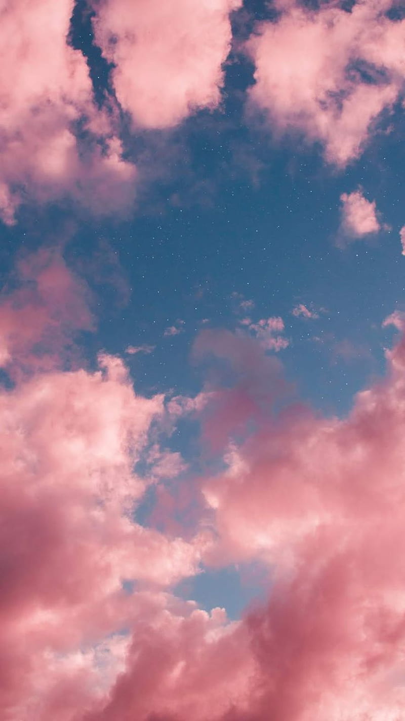 Pink sky - #pink #Sky. Pink clouds , Night sky , Pink iphone, HD phone wallpaper